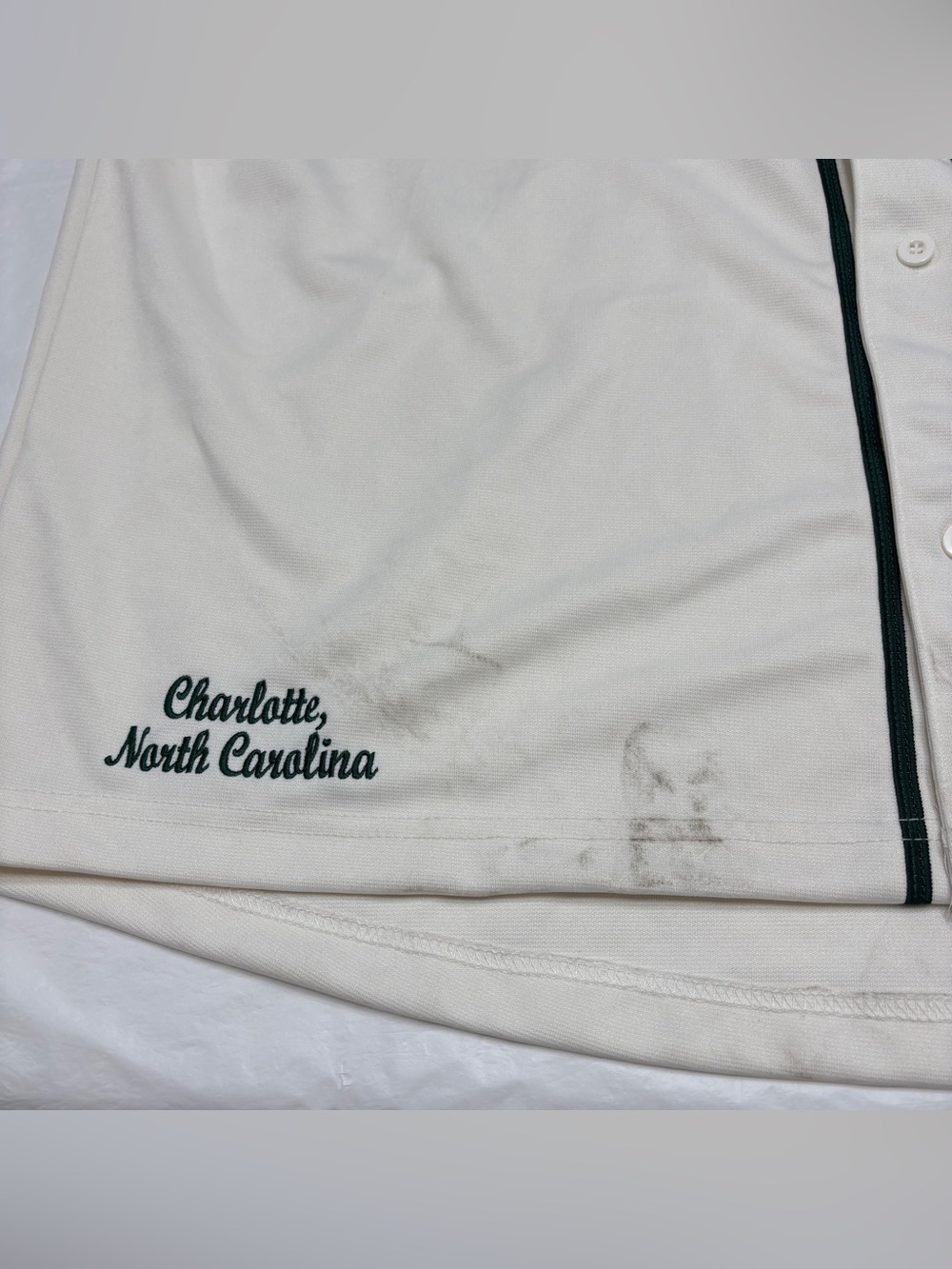 UNC Charlotte 49ers Niner Nation Colosseum Baseball Jersey Men’s XXL New Stained - Picture 2 of 14